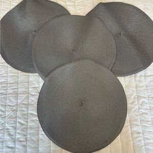 Woven Braided Non-Slip for Dining Tables Placemats 15 Inches Classic Round Set 4